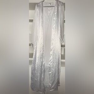 Bell’Angelo White Satin bridal robe